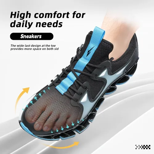 Vista 3 de Zapatillas de correr para hombre Blade Fashion Sneakers Casual Slip on Tenis Caminar Atlético Deportivo Zapatillas Zapatillas para Hombre