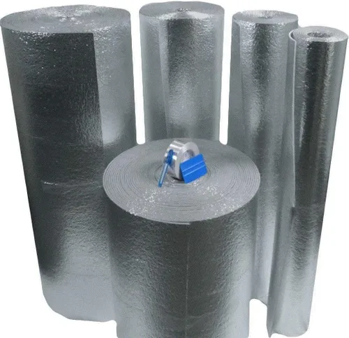 Vista 4 de Supershield - Kit de aislamiento de espuma reflectante multiusos de 16 x 50 pies, incluye cinta de aluminio, cuchillo y espátula – a prueba