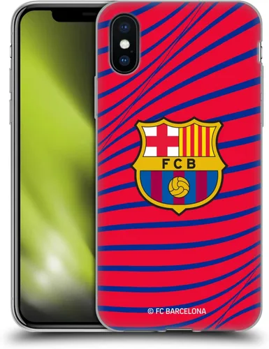 Vista 204 de Head Case Designs Funda de gel suave con licencia oficial del FC Barcelona Barca Crest Graphics [protección de grado militar] compatible con Apple