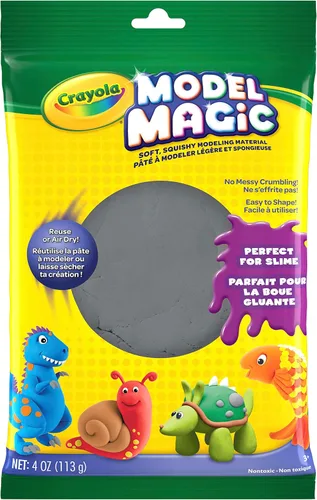 Vista 3 de Crayola Modelo Magic en gris, alternativa a arcilla para modelar, 4oz