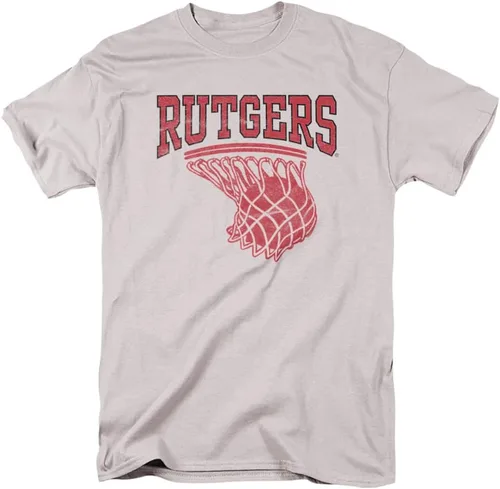 Vista 6 de Rutgers University Camiseta unisex para adultos con aro de baloncesto