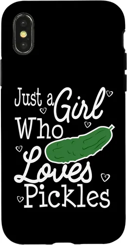 Vista 5 de Pickles Just A Girl Who Loves Funny Case for iPhone 16