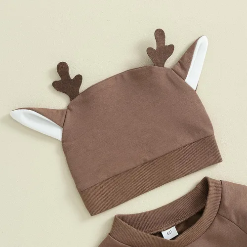 Vista 4 de Scloutarry Mameluco de manga larga con cuello redondo para bebé y niña, ropa de Navidad para bebé