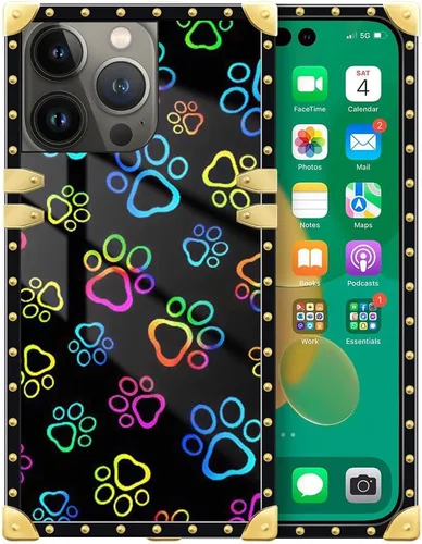 Vista 20 de DAIZAG Funda compatible con iPhone 14 Pro Max, funda de Angel Wings Girl para iPhone 14 Pro Max, decoración de metal de TPU suave a prueba de golpes