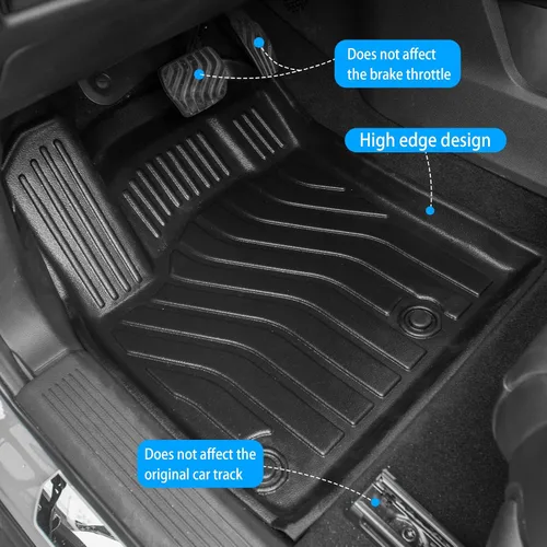 Vista 11 de Bomely Alfombrillas de Piso Compatible con Nissan Rogue 2021-2025 2026 Alfombrilla de Maletero Forro de Carga TPE Para Todo Clima Protector