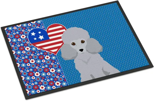 Vista 158 de Caroline's Treasures WDK5119JMAT Airedale Terrier USA - Tapete para interiores o exteriores, 24 x 36 pulgadas, tapete para puerta delantera