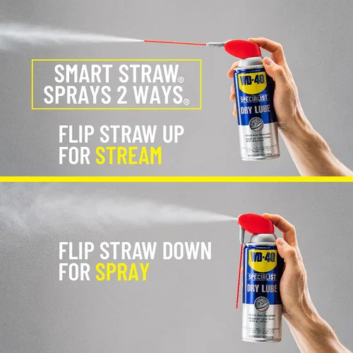 Vista 3 de WD-40 Specialist Dry Lube con SMART STRAW SPRAYS 2 FORMAS, 10 OZ