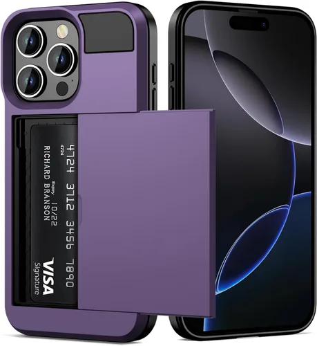 Vista 10 de Vofolen Funda para iPhone 16 con tarjetero y cartera