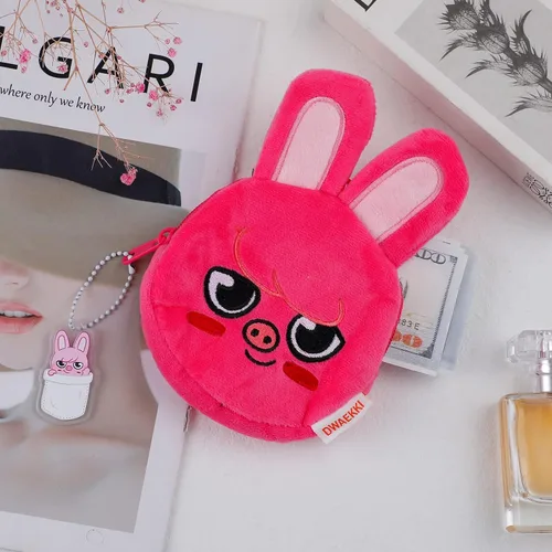 Vista 7 de G-Ahora K-POP Merchandise Stray Wallet con llavero para fans, WC-DWAEKKI