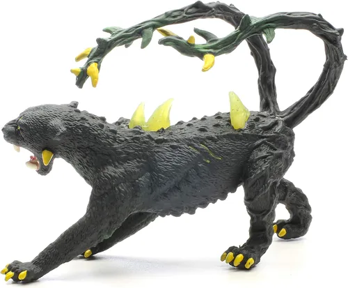 Vista 5 de Schleich Eldrador Creatures Mythical Shadow Panther Figura de acción – Pantera de sombra traviesa con espinas transparentes, juguete duradero