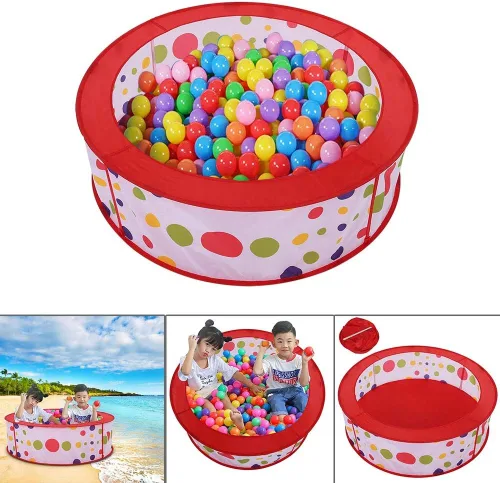 Vista 4 de Hztyyier Tienda de campaña para niños pequeños, tienda de campaña para actividades divertidas en interiores y exteriores, pelotas no incluidas