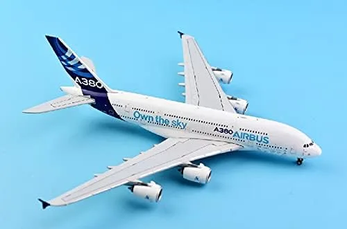 Vista 4 de JC Wings Airbus Industrie Posee El Sky A380 F-WWDD 1/400 Diecast Avión Modelo Avión