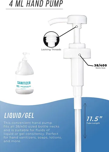 Vista 5 de HI-TECH Dispensador de bomba de botella de 1 galón para jarra de galón (6)