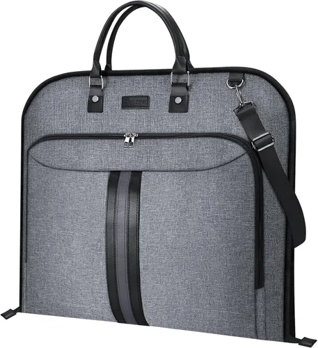 Vista 8 de Bolsa de ropa de viaje BALEINE, bolsa de traje de viaje para hombres, bolsa de ropa de 42'' impermeable para llevar, bolsa de ropa de viaje