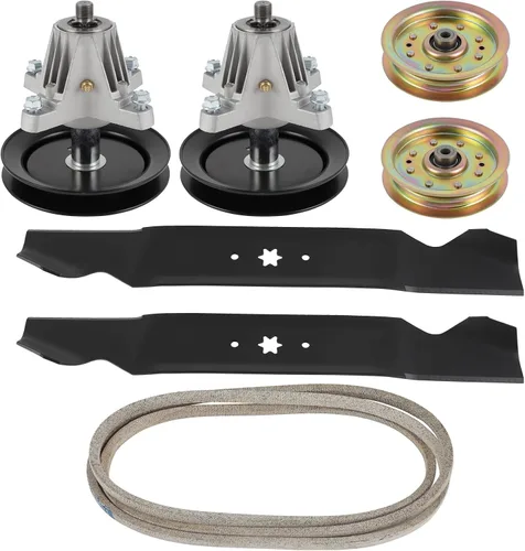 Vista 46 de SCITOO Kit de reconstrucción de cubierta, 42 piezas de cubierta de cortacésped compatible con Poulan Pro PP19A42 PB185A42 PB195H42LT PB20H42YT, 1