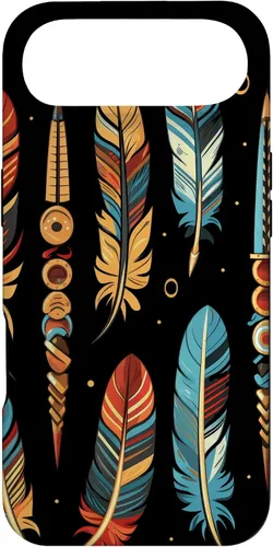 Vista 27 de Colorful Feathers - Funda para iPhone 17