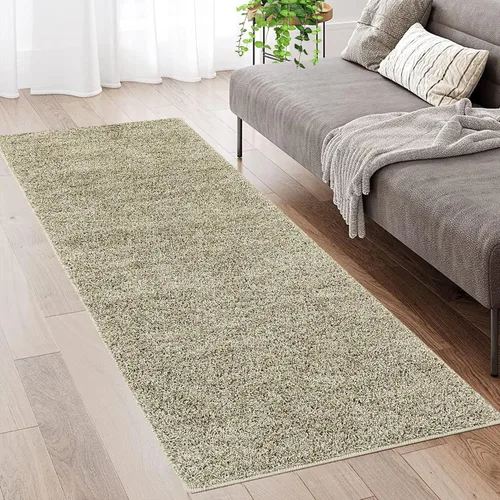 Vista 10 de Fashionwu Alfombra grande esponjosa de 5 x 8 pies, alfombra de felpa para sala de estar, guardería, antideslizante, alfombra mullida para decoración