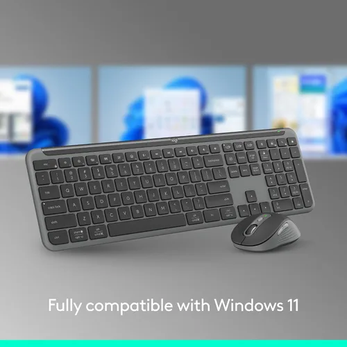 Vista 8 de Logitech Combo de teclado y mouse Signature Slim MK955 para empresas