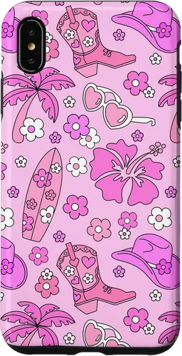 Vista 11 de iPhone 16 Coastal Cowgirl Estética Rosa Cowgirl Hat Cowboy Boots Boho Case