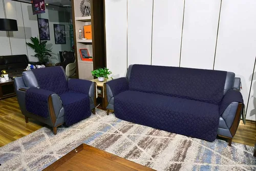Vista 7 de RBSC Home Fundas de Sofá Impermeables para Perros, Sofá, Sillón de Dos Plazas y Sofás Grandes (Azul Oscuro, 68")
