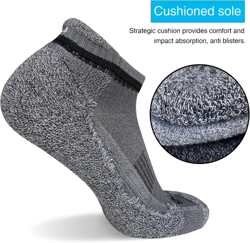Vista 3 de APTYID Calcetines tobilleros acolchados para hombre (6 pares)