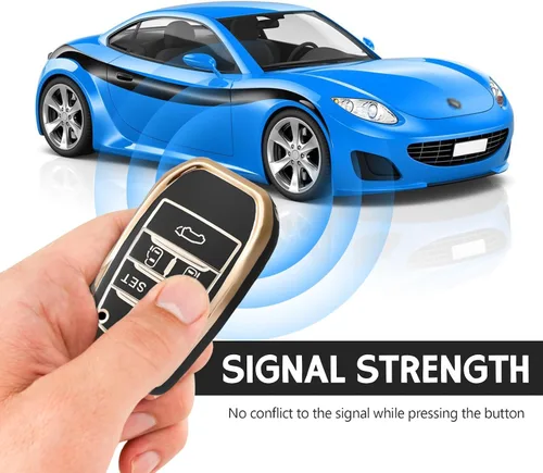 Vista 3 de Suave TPU coche Smart Cover Key Case se adapta a Toyota (negro)
