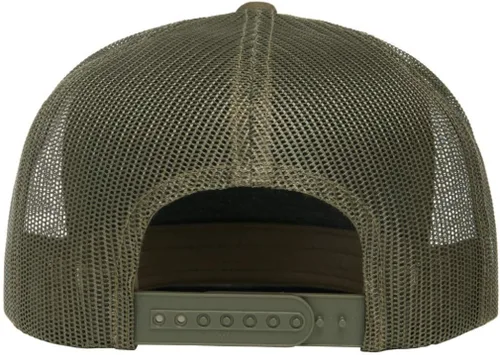 Vista 3 de Su logotipo bordado en Yupoong 6006 Flatbill Trucker Snapback Sombrero Logotipo personalizado