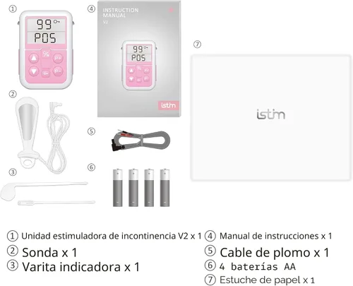 Vista 8 de Sistema de estimulación de incontinencia Everyway - iSTIM V2 Kegel Trainer Estimulador de incontinencia para control de vejiga y terapia muscular