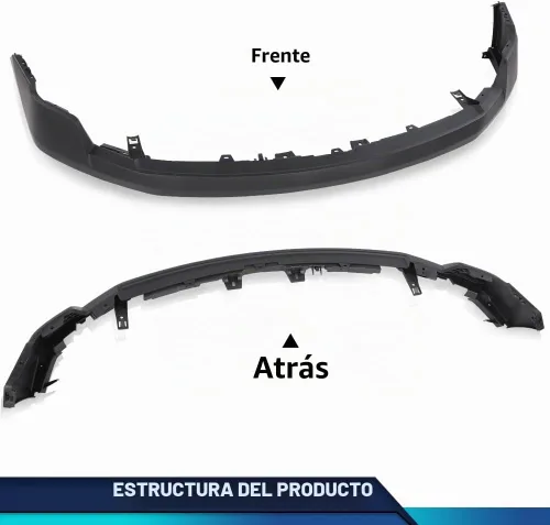 Vista 3 de PIT66 Cubierta de parachoques delantero superior para Ford F150 XL 2009-2014 texturizado negro