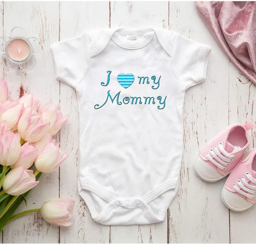 Vista 2 de I Love my Mommy - Mameluco para bebé, recién nacido
