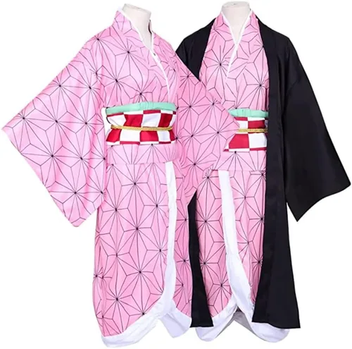 Vista 3 de Nezuko - Disfraz de sirvienta Shinobu Lolita - Conjunto de vestido de sirvienta para Halloween