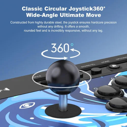 Vista 3 de PXN 008 Arcade Stick PC Fight Stick USB Game Controller Joystick for PS3 PS4 Xbox OneXbox Series XSSwitchWindow PC