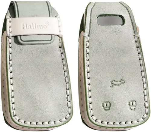 Vista 4 de ontto Funda para llave de coche compatible con Audi A4 Q7 Q5 TT A3 A6 SQ5 R8 S5 Smart Remote Key Fob Cover 360?Protección integral verde