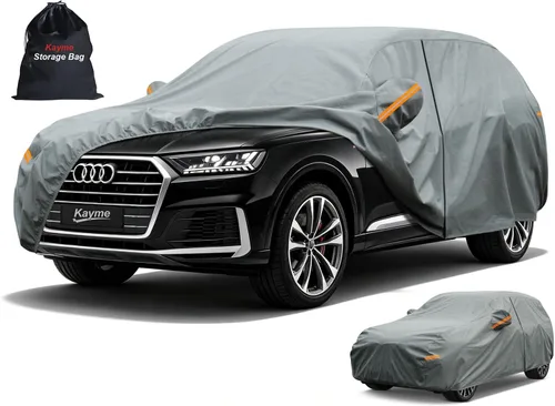 Vista 78 de Kayme Funda de Coche de Servicio Pesado Impermeable para Todo Tipo de Clima, Ajuste Personalizado para Tesla Model S, Cubierta Exterior Completa