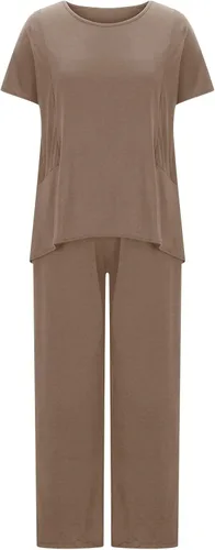Vista 4 de Women's 2 Piece Outfits Dressy Casual Summer Pants Sets Loose Comfy Business Work Suits Streetwear Linen Lounge Set