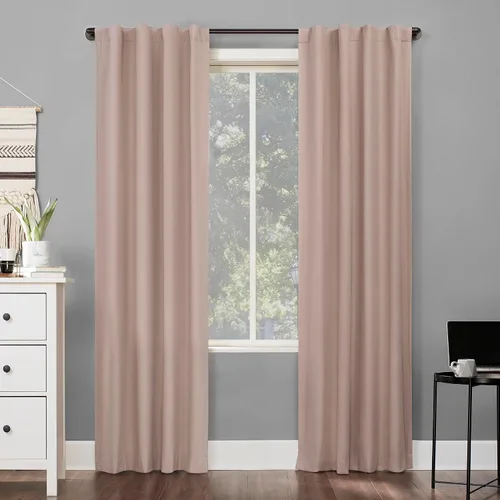 Vista 21 de Sun Zero Cyrus - Juego de 2 cortinas térmicas con pestañas, opacas 100%, 2 unidades Gris carbón