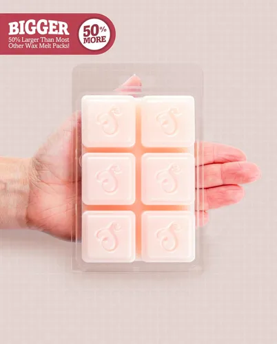 Vista 2 de Shortie's Candle Company Pure Carnation Wax Melts - Paquete múltiple de 2 barras altamente perfumadas, hechas con aceites esenciales y naturales