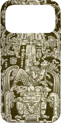 Vista 22 de Funda para iPhone 13 Pro Max King Pakal, viajero en el tiempo maya