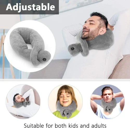 Vista 4 de Almohada de masaje para el cuello, almohada vibratoria para el cuello, almohada vibratoria inalámbrica, almohada de masaje para el cuello, cojín