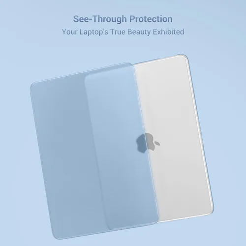 Vista 5 de MOSISO Compatible con MacBook Neo Case 13 pulgadas 2026 A3404 A18 Pro Chip Azul (Air Blue)