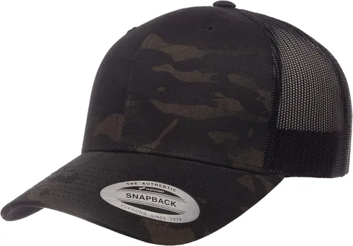 Vista 58 de Yupoong Gorra de camionero retro Multicam de Yp Classics Alpine/Blanco