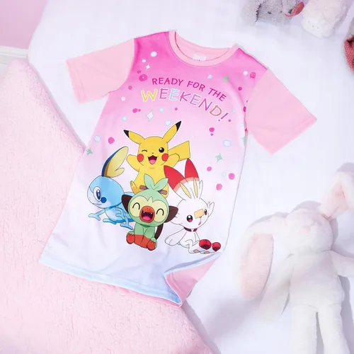 Vista 3 de Pokemon Camisón para niñas, pijamas de Pikachu, regalos