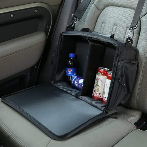 Vista 5 de Organizador de maletero de automóvil, plegable, multicompartimento, organizador de automóvil SUV para almacenamiento, accesorios para camiones