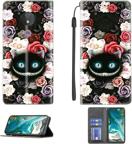 Vista 28 de jioeuinly ATT Motivate 2 - Funda compatible con ATT Motivate 2, funda con soporte abatible y cierre magnético DJS