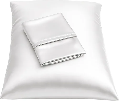 Vista 39 de ShopBedding - Lujosa funda de almohada de satén para el cabello, 2 unidades, satinada, estándar, con cremallera, estampado de cebra marrón