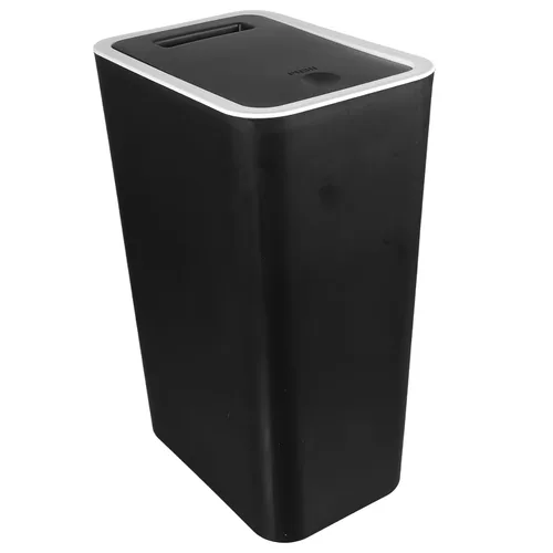 Vista 8 de Zerodeko Bote de basura delgado de plástico, negro, 13 "x 10" x 6