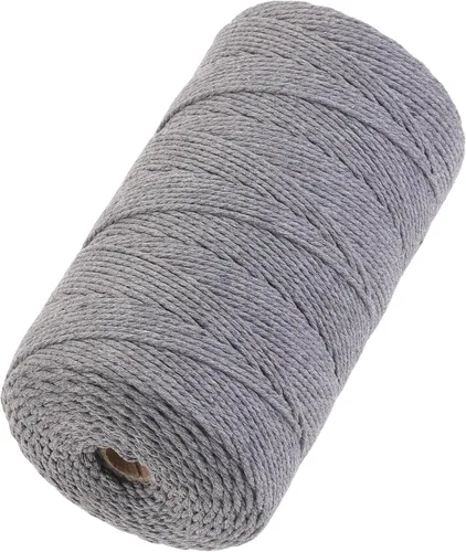 Vista 61 de Cuerda de macramé de 2 mm x 349 metros de cuerda de algodón natural para macramé, cuerda de macramé de color, cuerda de algodón suave, suministros