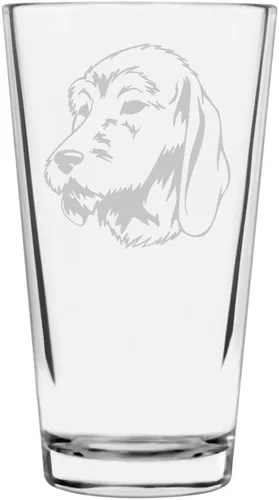 Vista 371 de Podenco Canario - Vaso de pinta de 16 onzas con temática de perro personalizado
