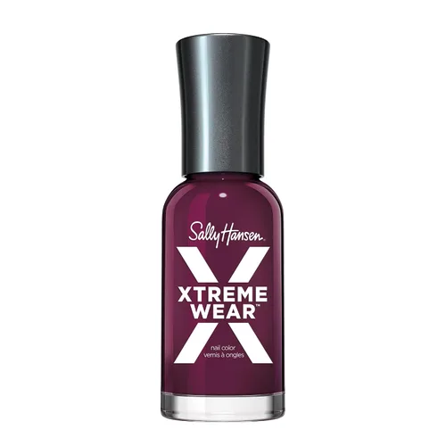 Vista 220 de Sally Hansen Xtreme Wear Esmalte de uñas sin rayas, acabado brillante, duradero, resistente a las astillas, transparente, color de uñas plateado 130