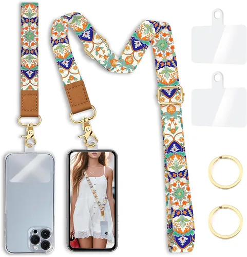Vista 40 de Yonlevres Cordón para Teléfono con Correa de Muñeca Cruzada, Cordón para Teléfono Celular Be Kind para Alrededor del Cuello, Correa Ajustable